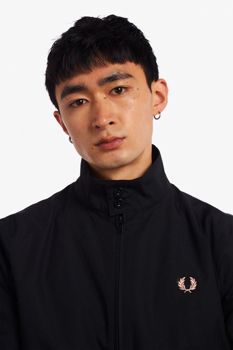 Black Fred Perry J2837 Men's Jackets | PH 1199DFMN